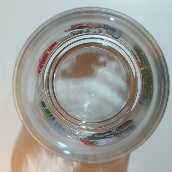 Vintage 90s Glass Christmas Jar with Lid Pandas Christmas Tree - Picture 6 of 7